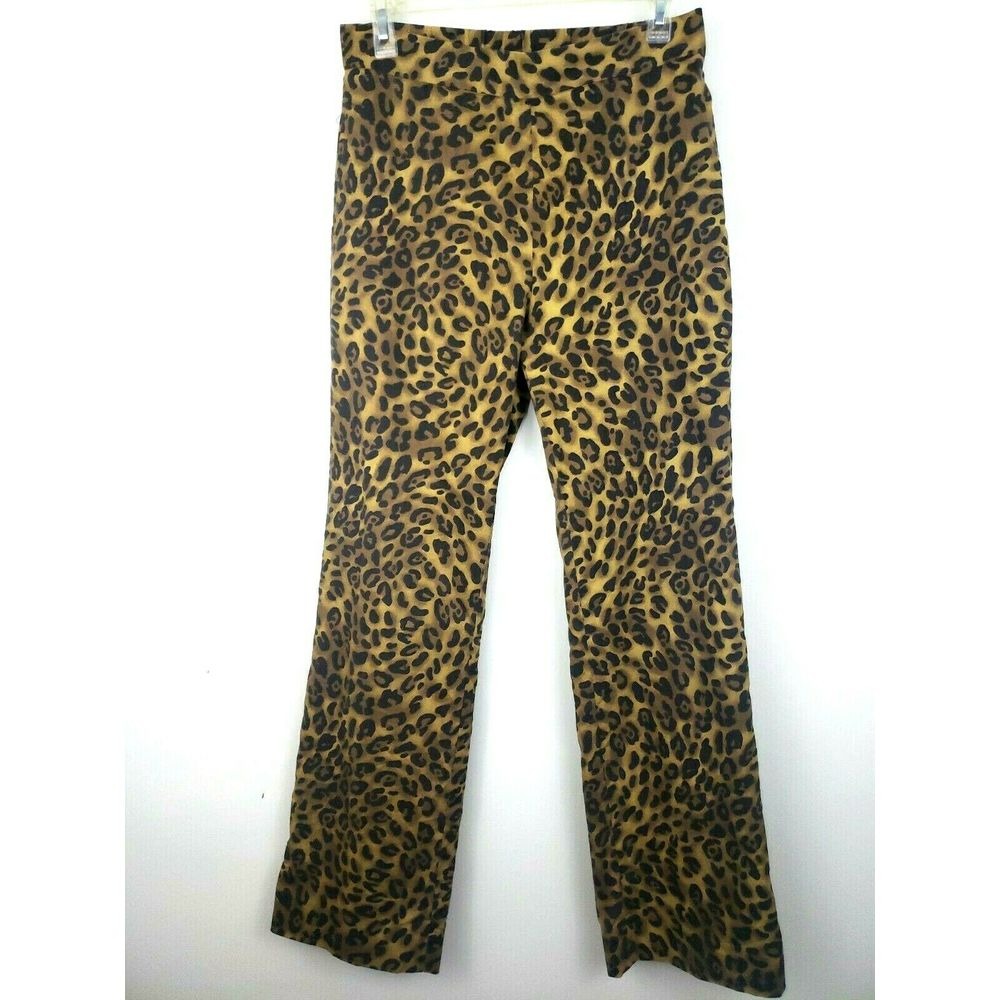 Terry Lewis Classic Luxuries Leopard Pants Pockets